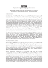 Report by the Head of the Presence in Albania to the OSCE Permanent Council, 22 October 2009