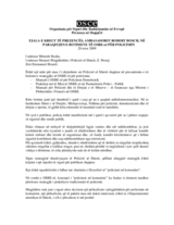 Address by the Head of Presence at the presentation of three OSCE publications on policing to Albanian senior police managers (sq)