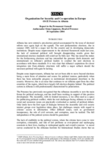 Semi-annual OSCE report on activities in Albania