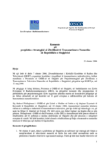 Comments to draft digital television broadcasting development strategy in Albania (sq)