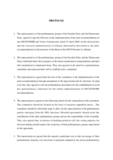 Agreement on elections