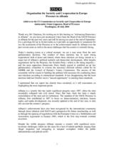 Address by the Head of the OSCE Presence in Albania