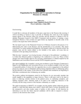 Address by the Head of the OSCE Presence in Albania