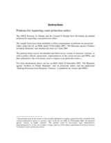 Petition for protection order