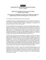 Speech by the Head of the OSCE Presence in Albania