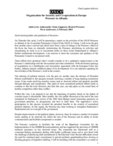 Address by the Head of the OSCE Presence in Albania