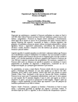 Semi-annual OSCE report on activities in Albania (sq)