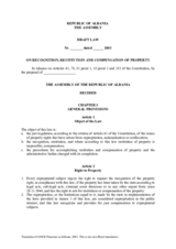 OSCE-facilitated property draft law in Albania