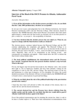 Interview with Head of Presence