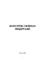 Kodi Etik i Medias Shqiptare