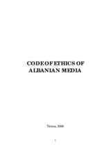 Code of ethics of Albanian media