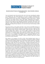 Remarks by Head of Presence at 'Opening Sigurimi Files – Sooner the better' conference, 28 October 2016
