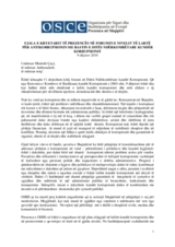 Fjala e Kryetarit të Prezencës në një forum të lartë kundër korrupsionit, 9 dhjetor 2016