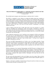 Head of Presence's remarks at a meeting with students of the University of Arts, 6 February 2017